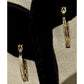 Vintage Ross Simons R925 Vermeil Amethyst Peridot Citrine Garnet Hoop Earrings