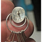 Vintage Sterling Silver AL Signed Onyx Dangle Earrings Southwestern Style