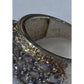 Vintage Tanzanite Cluster 925 Sterling Silver Ring Statement Band Size 7.5
