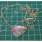 Retired KENDRA SCOTT Mckenna Gold Statement Pendant Necklace in Lilac Abalone