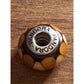 Pandora Sterling Silver Murano Glass Charm Amber Cream Orange 925