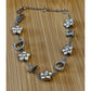 Vintage 2004 Christian Dior Girly Crystal DIOR Flower Bracelet Galliano 6.5 - 8”