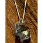 Vintage Sterling Silver Swarovski Crystal Snowflake Pendant Necklace 18”