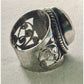 Vintage 925 Sterling Silver Natural Moonstone Statement Ring Size 8 13g Boho