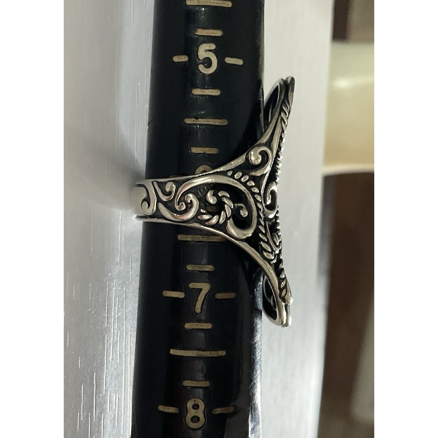 Carolyn Pollack Relios 925 Sterling Silver Filigree Scroll Ring Size 6
