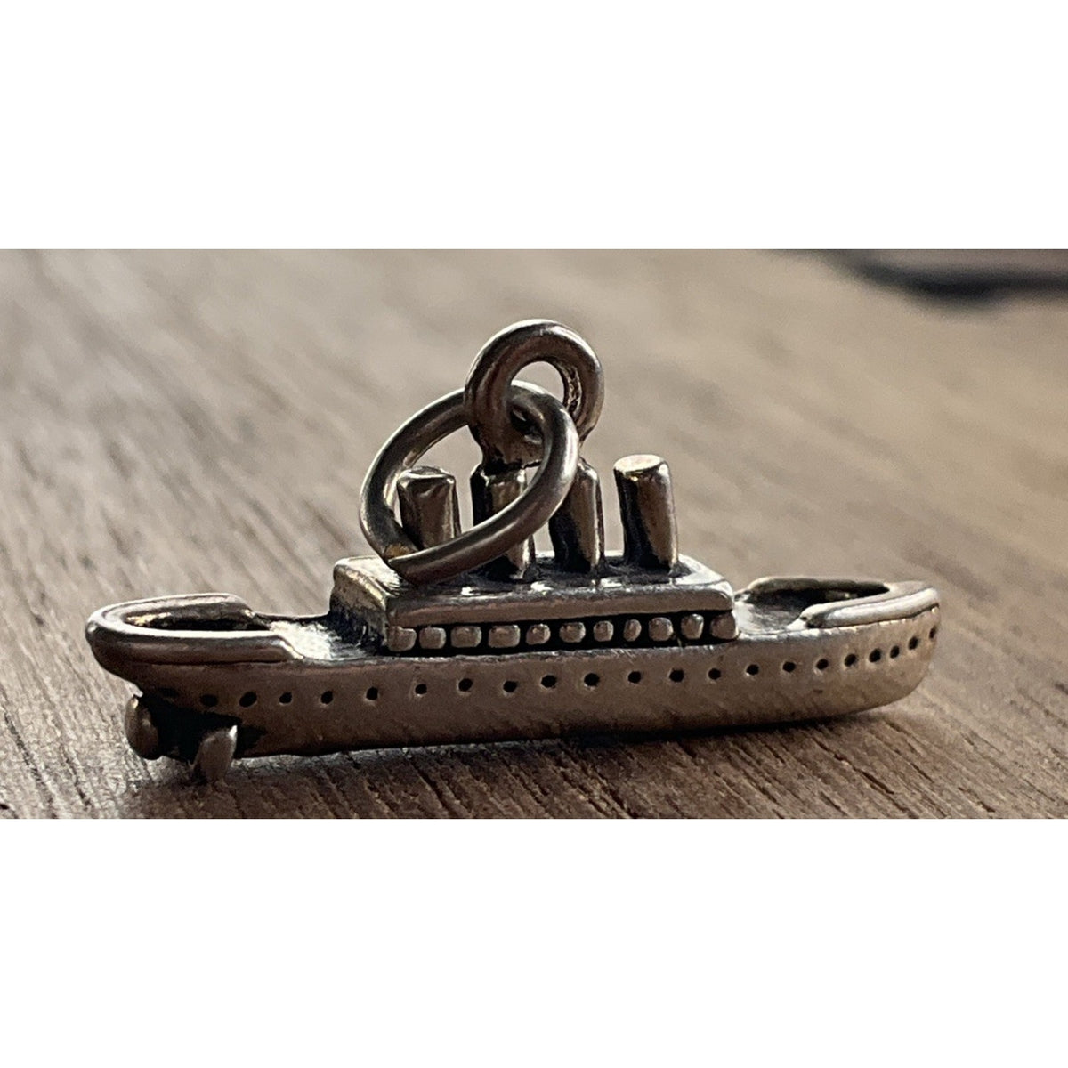 Vintage Sterling Silver Ocean Liner Ship Charm