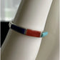 Peyote Bird Sterling Silver Southwestern Multi Stone Inlay Band Ring Size 5