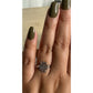 Vintage Sterling Silver Scottish Claddagh Ring Crown Heart Thistle Size 9