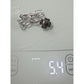 Pandora Sterling Silver Flower With Pink CZ Stone And 925 Necklace 18”, 5.4g