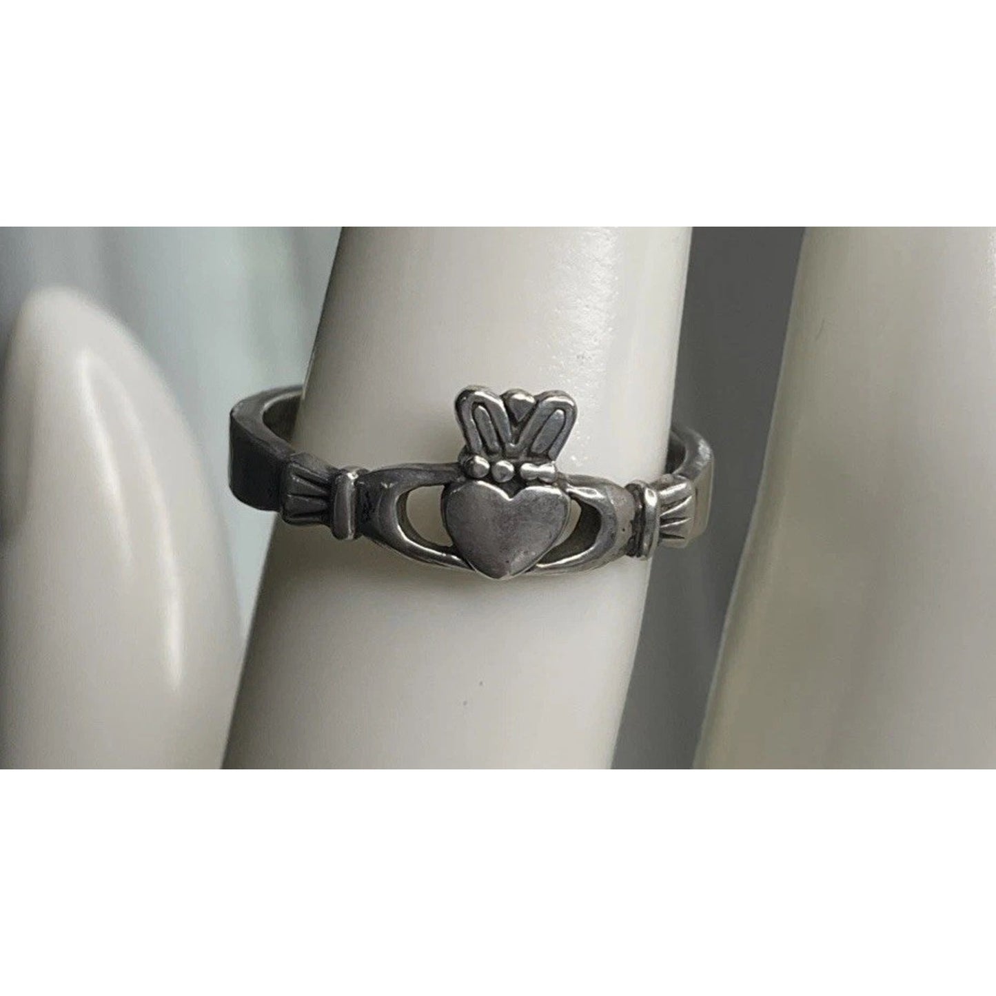 Sterling Silver Claddagh Ring Size 7 Irish Celtic Heart Crown Hands 925