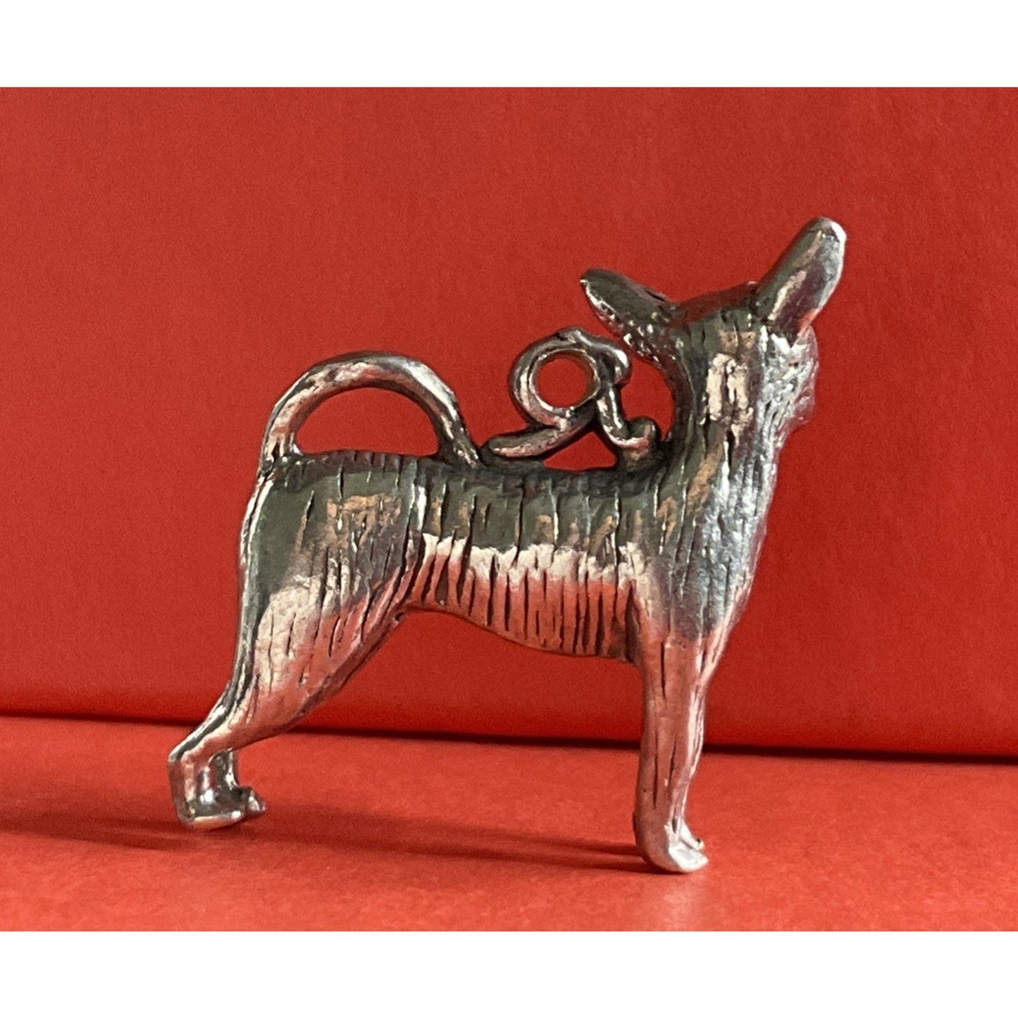 Vintage Sterling Silver Chihuahua Dog Charm