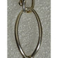Michael Dawkins 925 Sterling Silver & 14K Gold Accent Oval Link Dangle Earrings