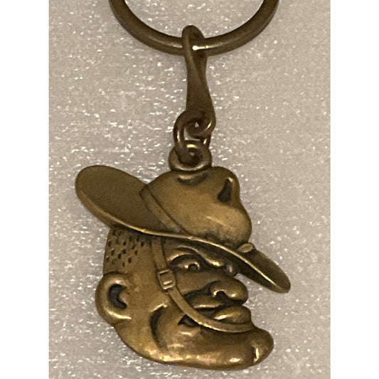 Pre Owned James Avery Retired Rare Texas A & M Bronze Sergeant Keychain TAMU Aggies