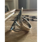Sterling Silver Abstract Swirl Ring Size 7.5 Modern Sculptural