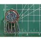 Vintage 925 Sterling Silver Turquoise Inlay Southwestern Pendant Pin Brooch 9.9g