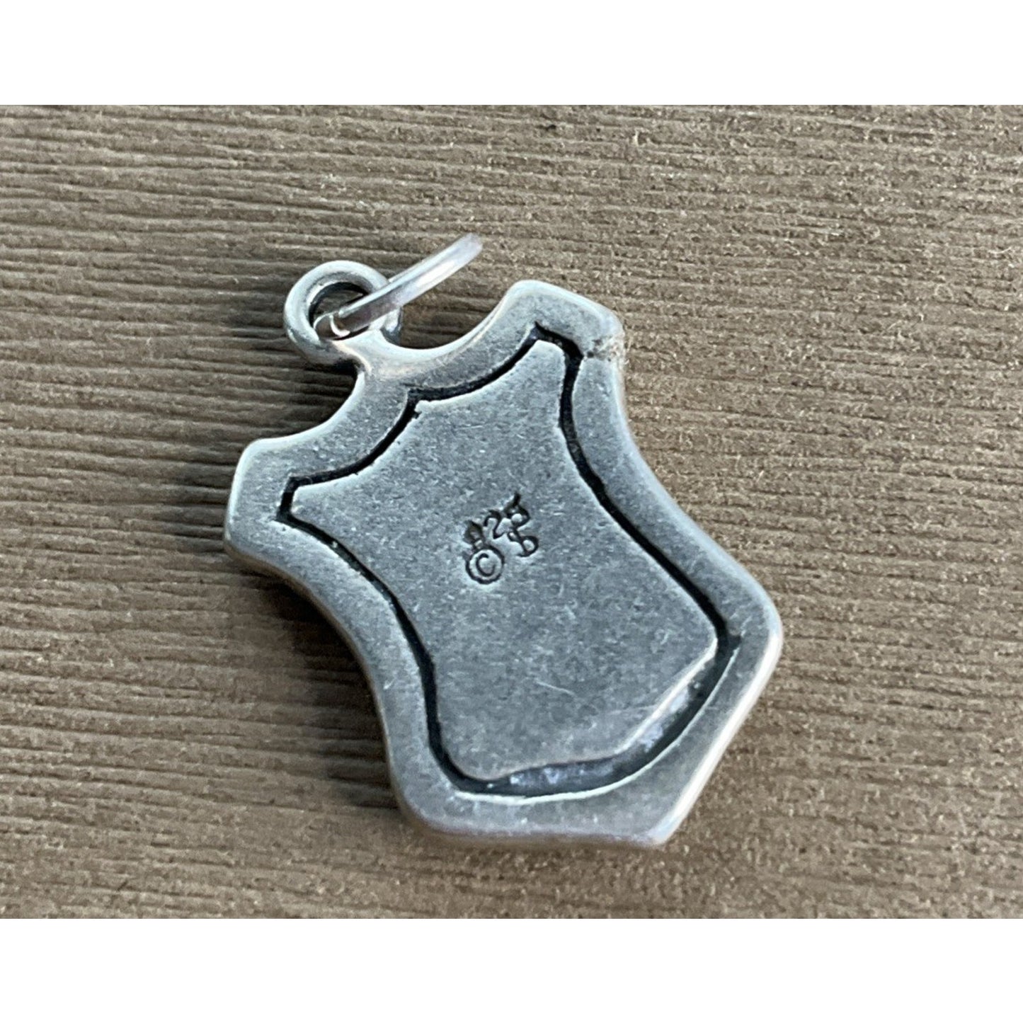Vintage Sterling Silver Police Badge Charm