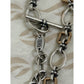 James Avery Retired Sterling Silver & Bronze Geometric Links 42” Necklace Pre-Owned