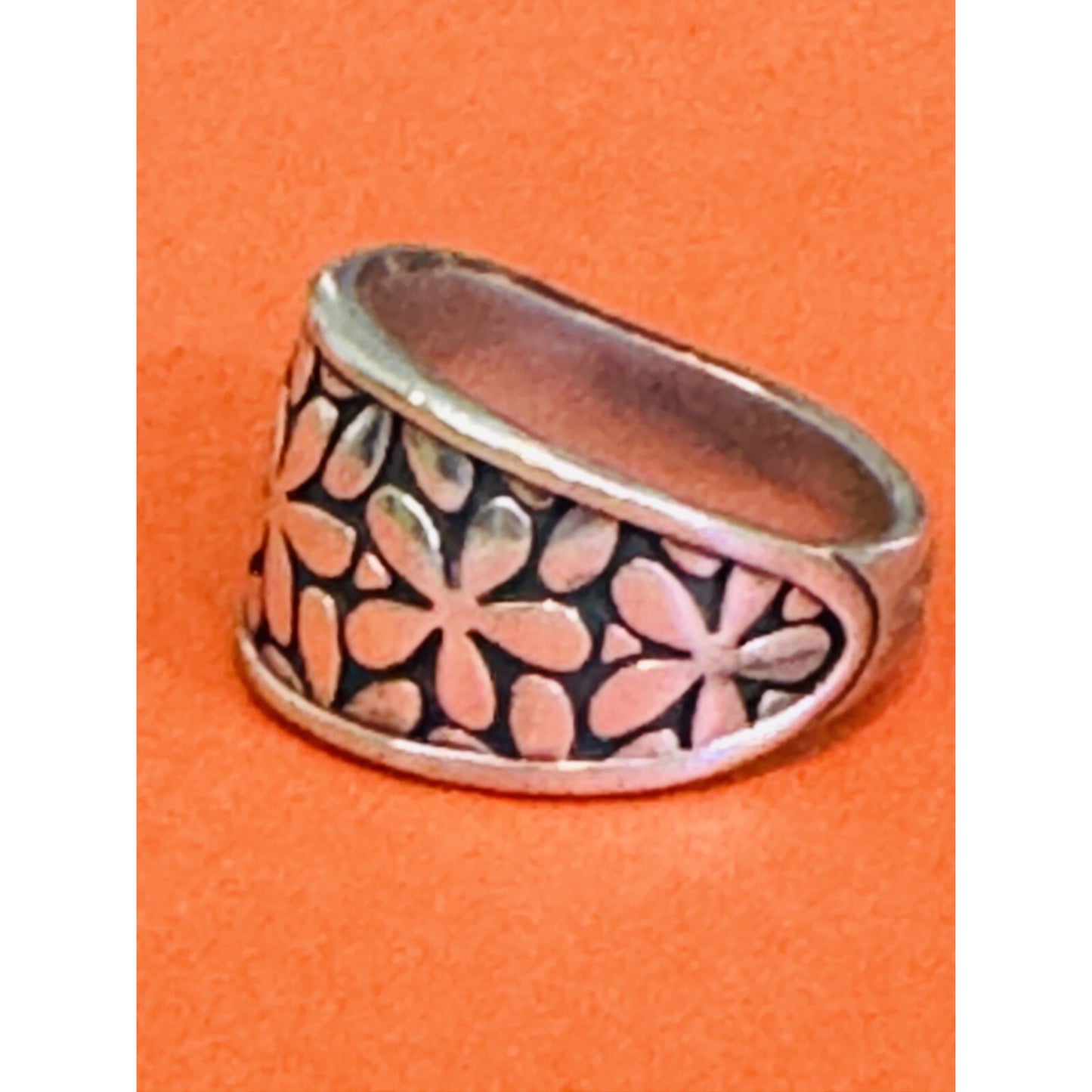 Pre owned James Avery Retired Silver Spring Blossom Ring Size 8