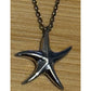 925 Sterling Silver Starfish Necklace 18” Italian Chain Beach Coastal