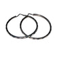 Editoral Hammered Hoop Earrings – – 925 Sterling Silver 1.75” - 6g