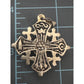 Vintage 935 Sterling Silver Jerusalem Crusaders Israeli Holy Land Cross Pendant
