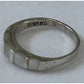 Vintage 925 Mother of Pearl Inlay 925 IND Sterling Silver Band Ring Size 9.5