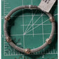 Brand New Italian Sterling Silver Mesh Bracelet w/ Bronze Faceted Beads SS Italy
