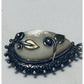 Vintage Barbara Bixby 925 18k Enhancer Or Pendant MOP Vine Leaf Mother of Pearl