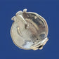 Pre Owned James Avery Retired Silver & 14k Gold Pomegranate French Clip Earrings