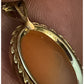 Vintage 14K Solid Gold ZZ Cameo Pendant 2g w/ 20” Italy Danecraft 925 Gold Chain