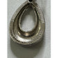 Vintage Judith Ripka Sterling Silver Textured Braided Teardrop Earrings 10g