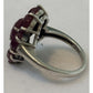 Vintage Ruby Flower Cluster Ring Estate Cocktail Ring Size 7 July Gemstone