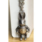 Vintage Sterling Silver 3D Movable Bunny Charm/ Pendant