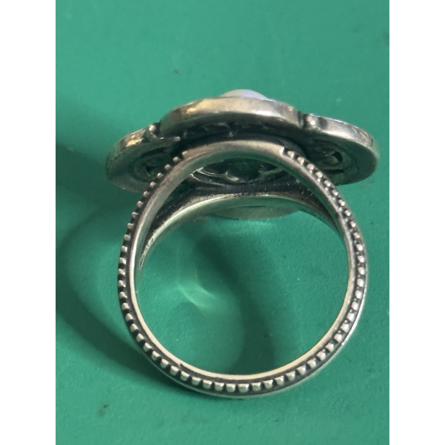 Pre owned James Avery RETIRED Hard To Find Milano Cultured Pearl Beaded Ring 8 MINT W/Box