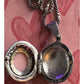 Vintage Sterling 925 Shell Signed Cameo Locket Classical Lady Profile Chain 18”