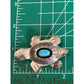 Vintage Navajo Sterling Silver Turtle Pin Turquoise Signed L.M. Lena Manygoats