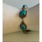 Vintage 925 Sterling Turquoise Bracelet 22.7g Adjustable Toggle Southwest Style