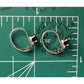 Sterling Silver Garnet Dangle Earrings Red January Birthstone Drop Signed R 925