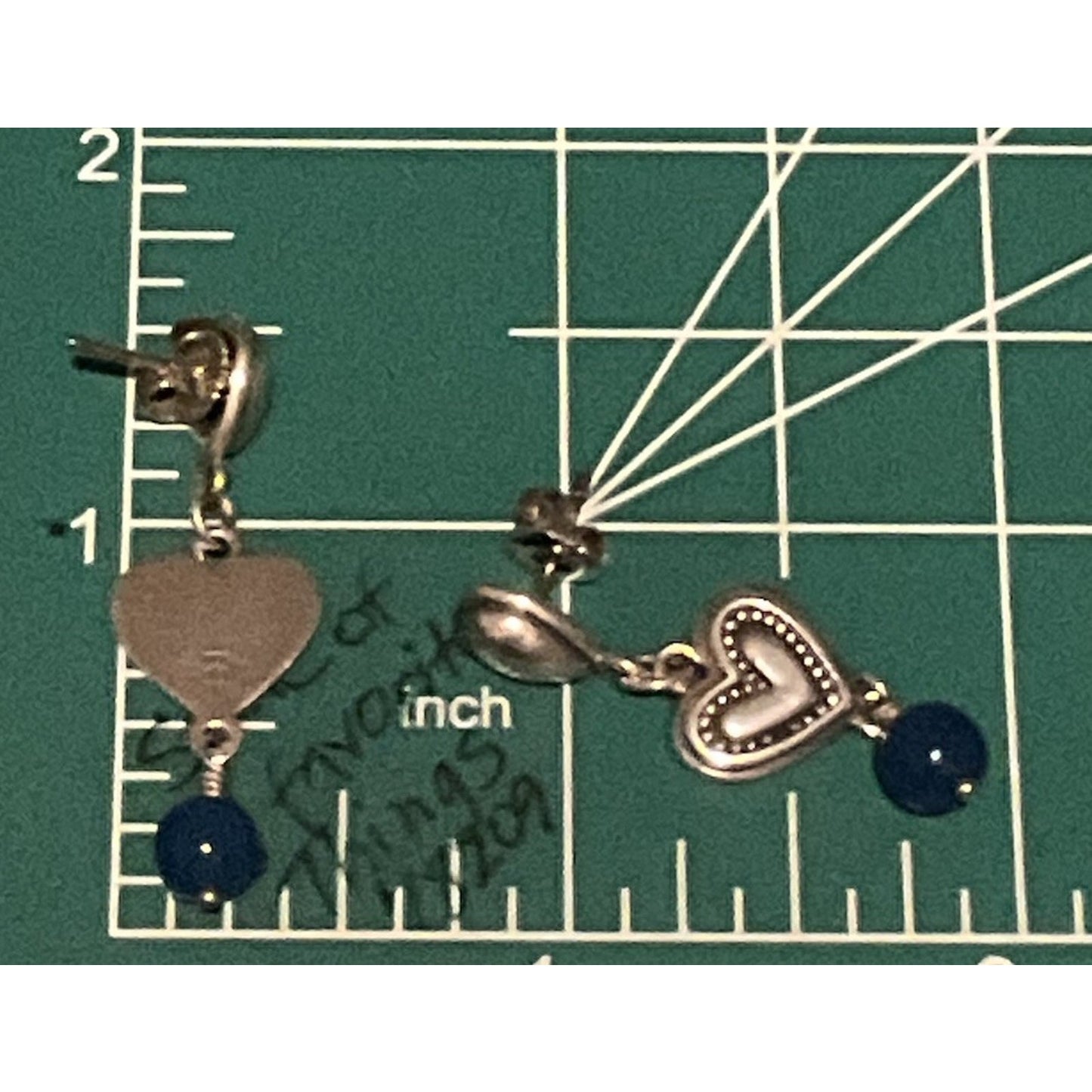 Pre Owned James Avery Retired Silver Dangle Drop Lapis Lazuil Earrings In JA Box