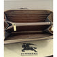 Burberry Nova Check Beige Plaid Zip Around Long Wallet Excellent Condition!