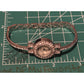 Vintage Y2K Rhinestone Sparkle Watch Mother Of Pearl NEEDS BATTERY Silver Tone