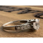 Sterling Silver CZ Engagement Ring Size 8.5 Round Solitaire Bridal Ring 925