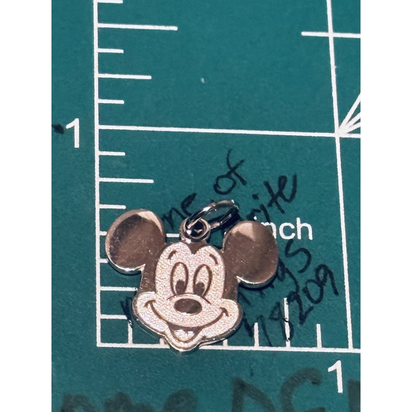 Vintage Disney Mickey Mouse Sterling Silver Charm Pendant Signed