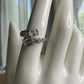 Sterling Silver CZ Wrap Cross Over Ring 925 Size 7.5 Marquise & Round Cz
