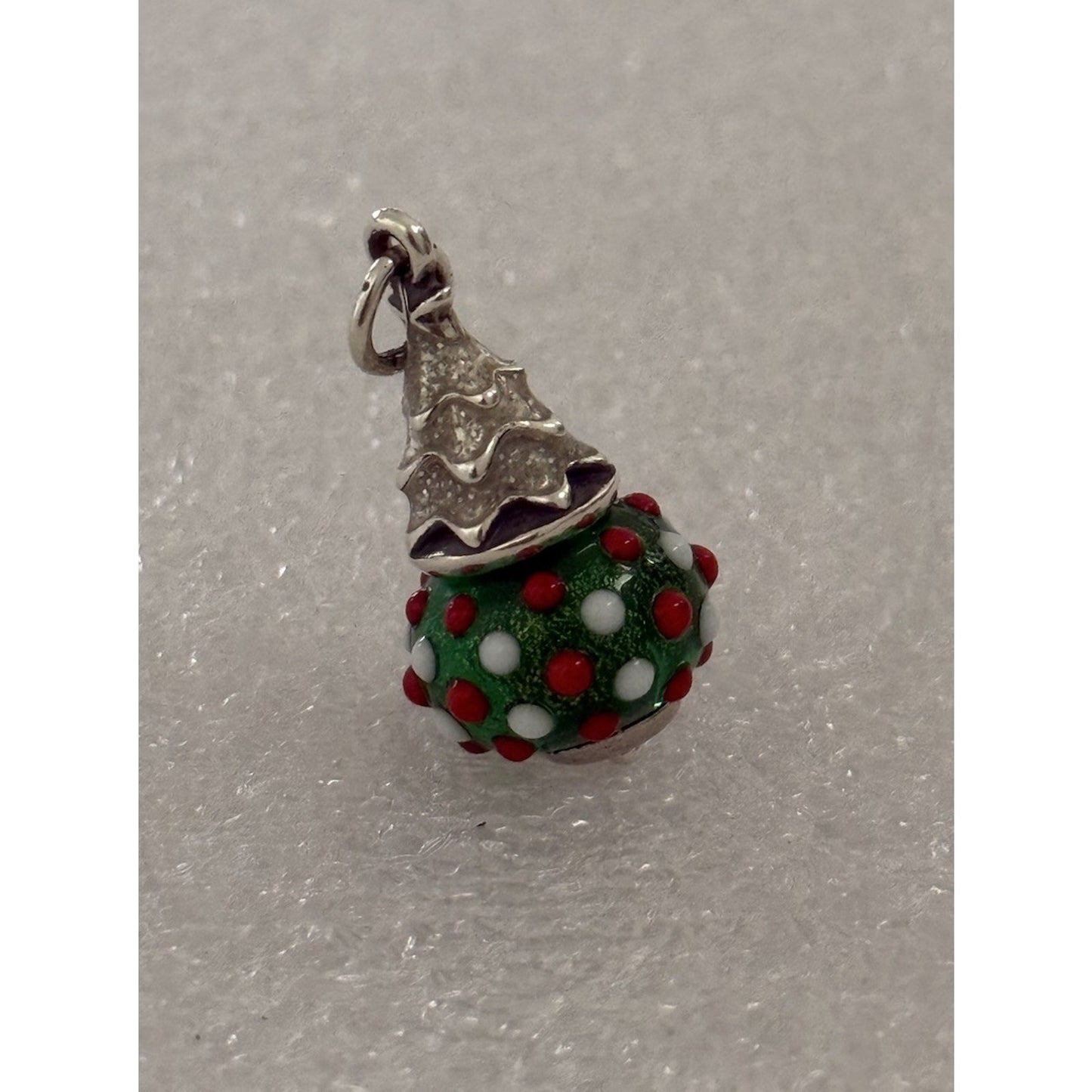 Pre owned New James Avery Retired Sterling Silver Christmas Tree Art Finial Charm