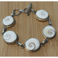 Natural Shiva Eye OR Gomati Chakra 925 Sterling Silver Unisex Healing Bracelet