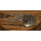 Vintage ATI Italy 925 Sterling Silver Filigree Heart Necklace 17” 10g