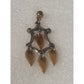 Pre Owned James Avery Retired Sterling Silver And 14k Gold Chandelier Dangle ONE EARRING
