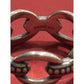 James Avery Retired Sterling Silver Beaded Connected Links Ring Size 9 Pre-Owned