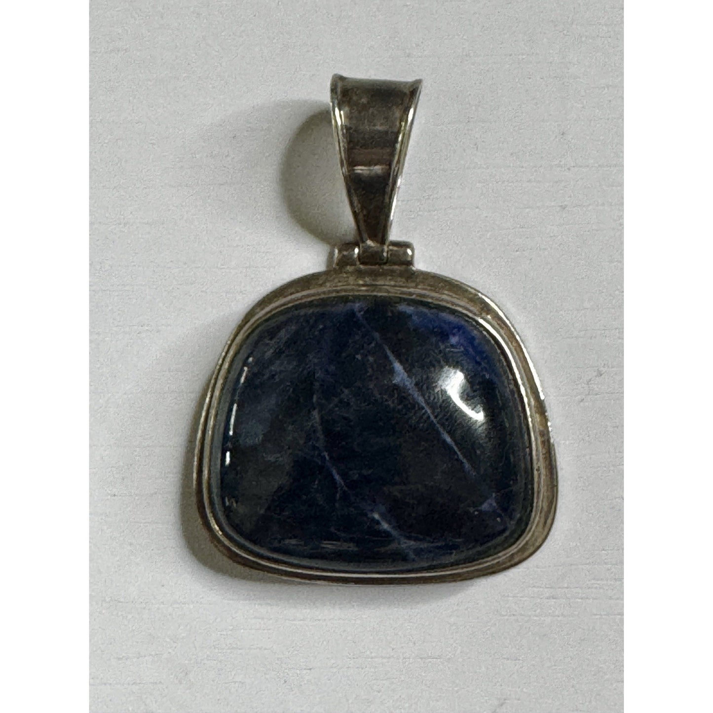 Vintage Silpada Sterling Silver 925 Large Blue Sodalite Pendant 16.1gr, 1.5”
